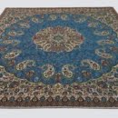 SQUARE ELEGANT BLUE TERMEH TABLECLOTH-Persis Collection