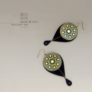 green carpet earrings-Persis collection