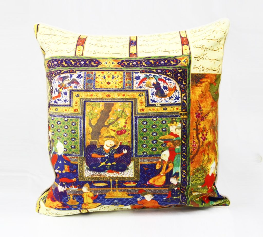 Shahnameh Calligraphy Cushion Cover 45x45cm