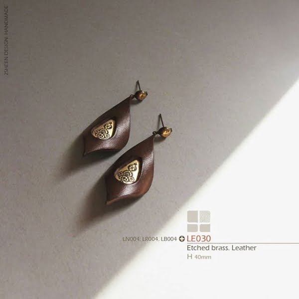 Elegant brown earrings-Persis Collection