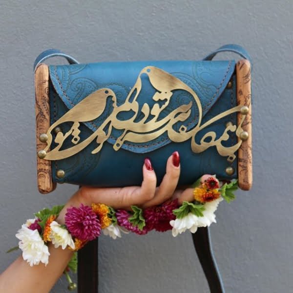 PURE LOVE BLUE QUILTED BAG-Persis Collection