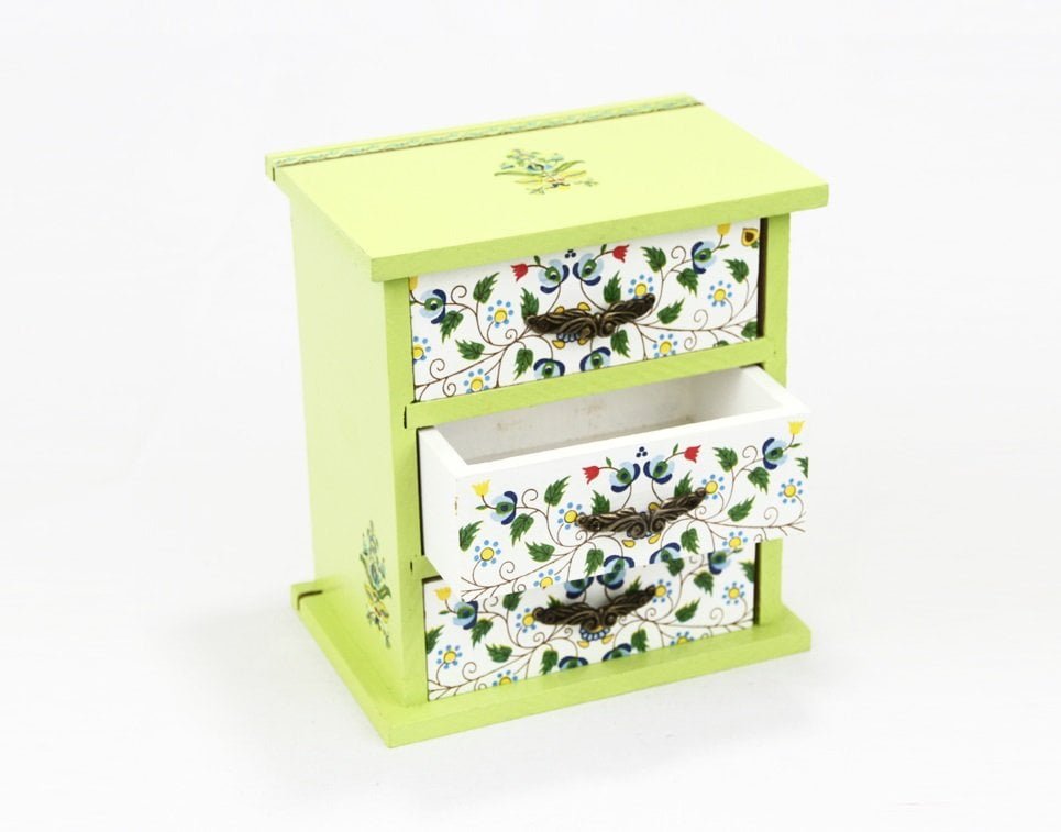 Persian Garden 3 Drawer Jewellery / Storage Chest