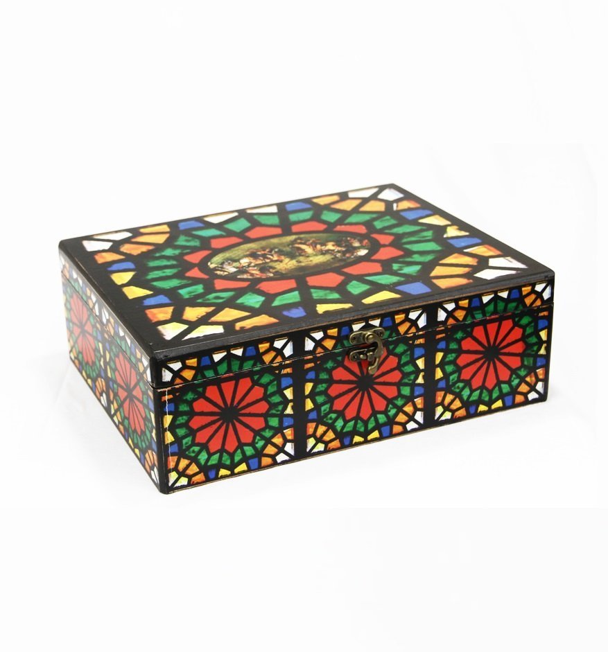 Decorative Storage Box Persian Window Pattern
