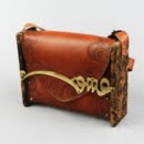 "LOVE" CALLIGRAPHY LEATHER QUILTED BAG