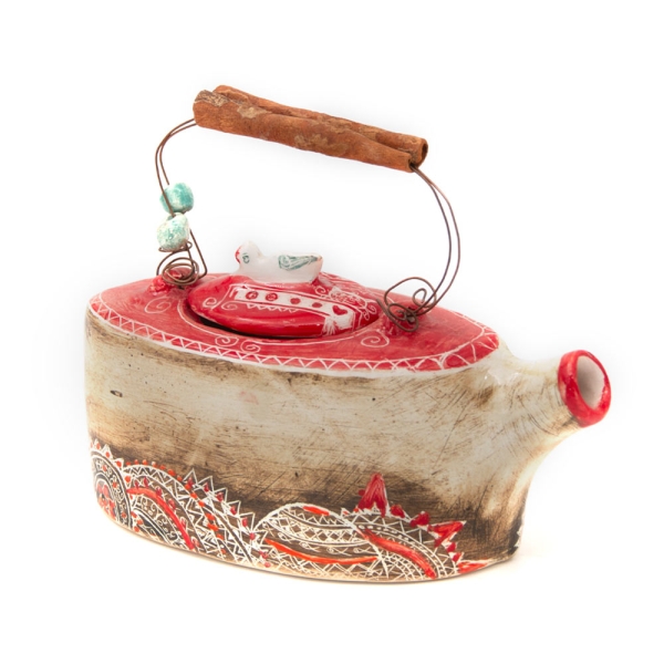 Hand Painted Ceramic Teapot