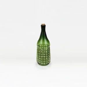 Decorative Handmade Wire Green Bottle