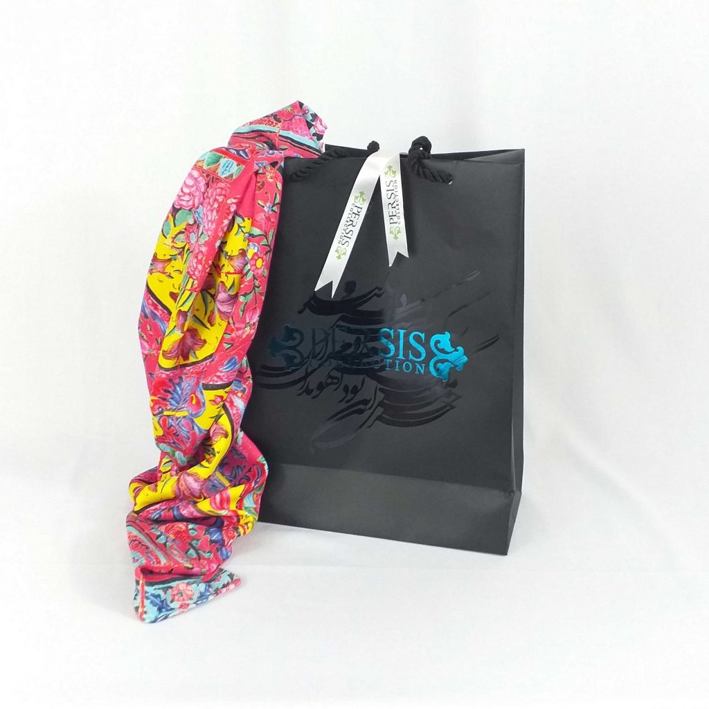 Art of Tiles Scarf Inside the bag