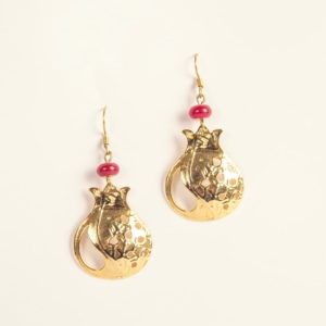 Agate Pomegranate Earrings