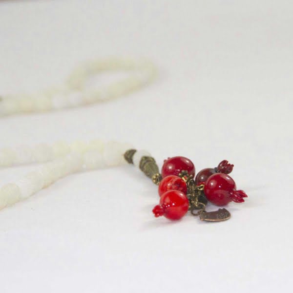 White Agate Stone Necklace