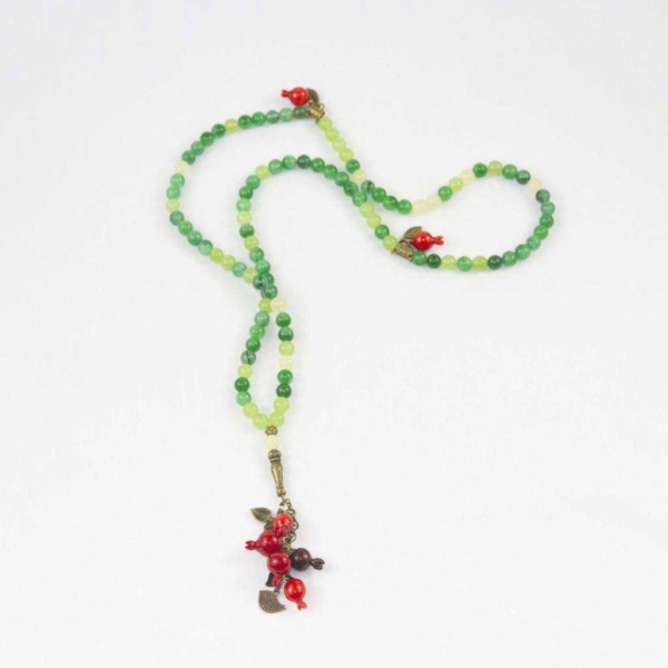 Green Agate Stone Necklace