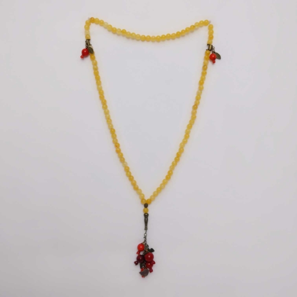 Yellow Agate Stone Necklace
