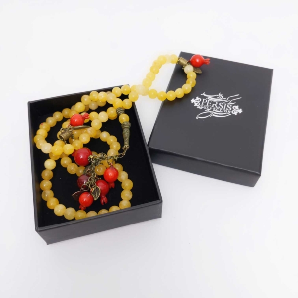 Yellow Agate Stone Necklace
