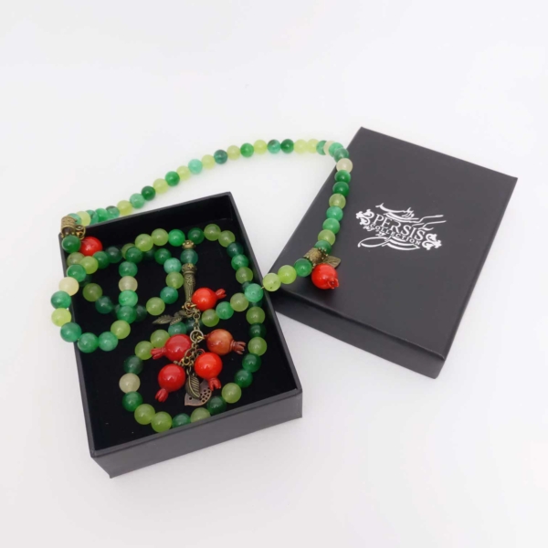 Green Agate Stone Necklace