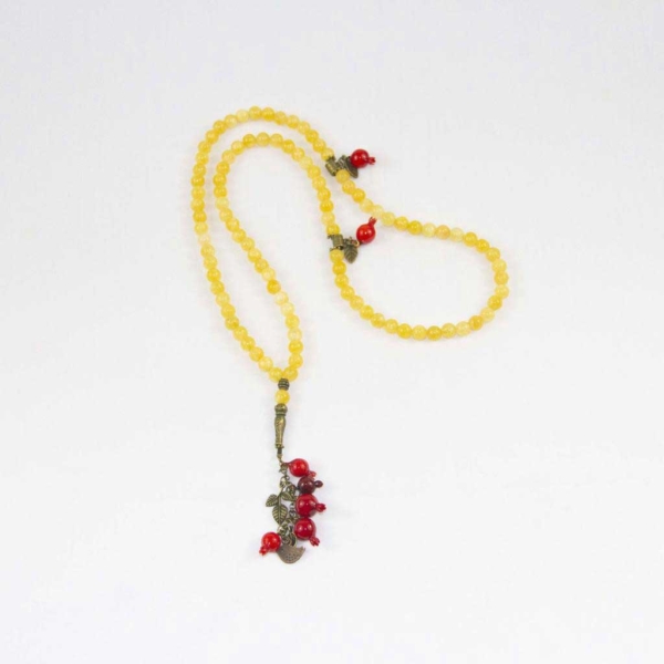 Yellow Agate Stone Necklace