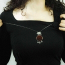 Agate and Silver Stone Set