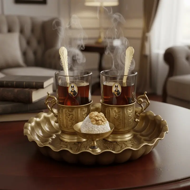 Persian Tea Set for Two People