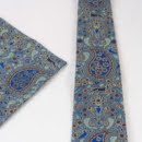 BLUE, TERMEH TIE AND POCKET SQUARE
