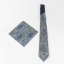 BLUE, TERMEH TIE AND POCKET SQUARE