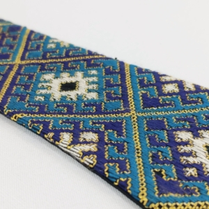 Blue Baluchi Needlework Tie