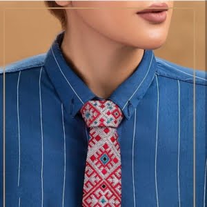 Baluchi Needlework Tie