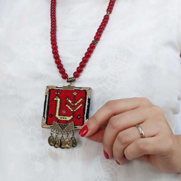 Bird Kilim Necklace