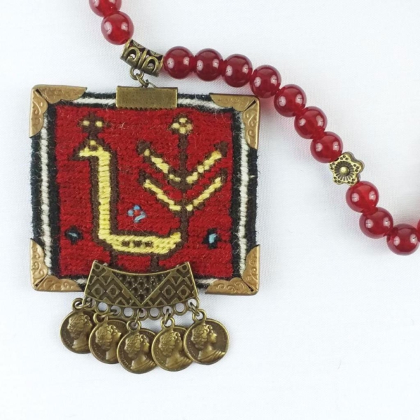 Bird Kilim Necklace