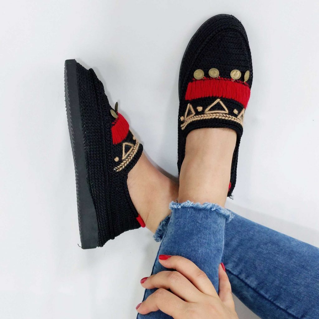 Black & Red Giveh Shoes