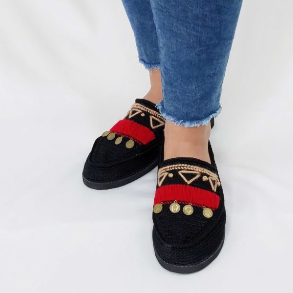 Black & Red Giveh Shoes