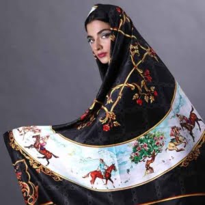 Scarf with Chovgan design