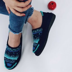 Blue & Azure Giveh Shoes