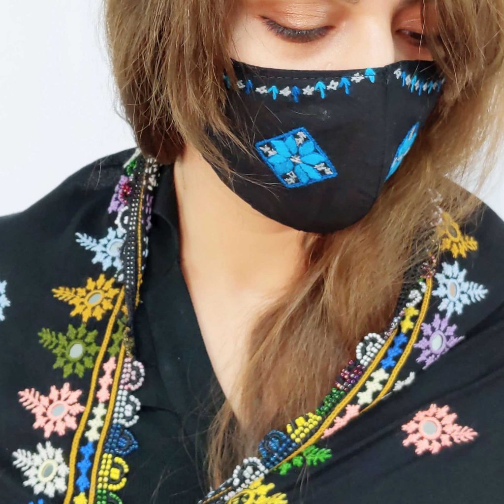 Blue Baluchi Mask (Face Mask)