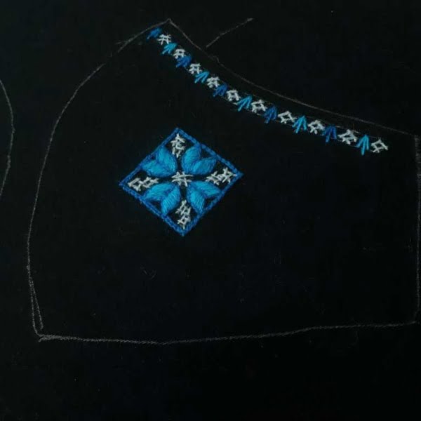 Blue Baluchi Mask (Face Mask)
