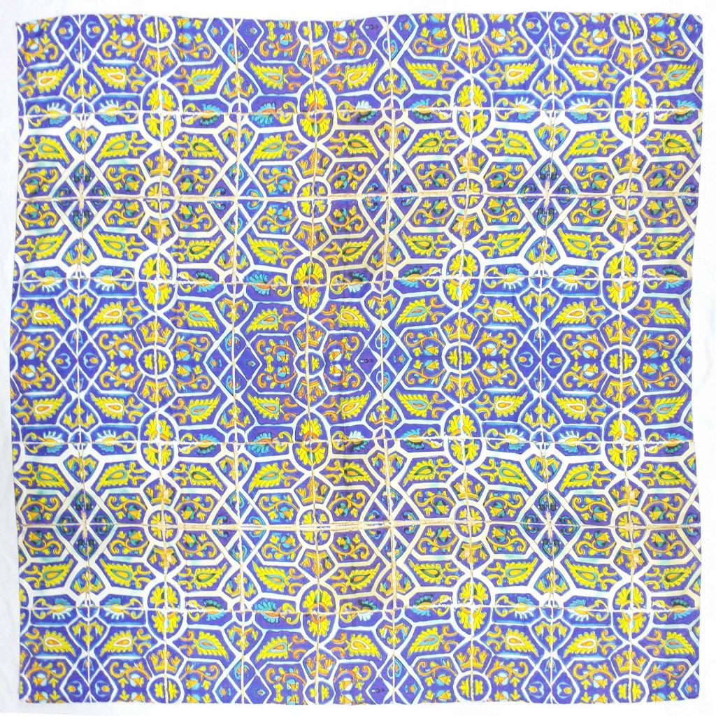 Blue Scarf with Eslimi Design