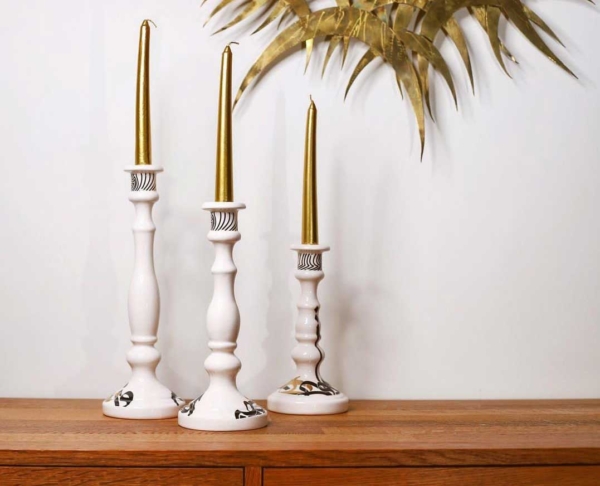 CALLIGRAPHY CANDLE HOLDER