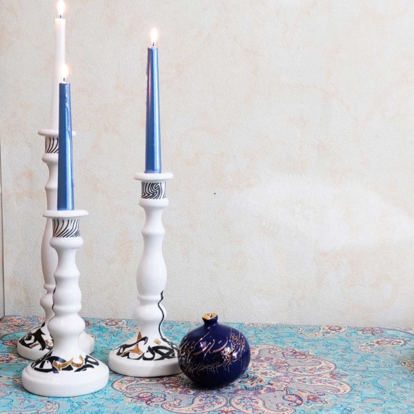 CALLIGRAPHY CANDLE HOLDER
