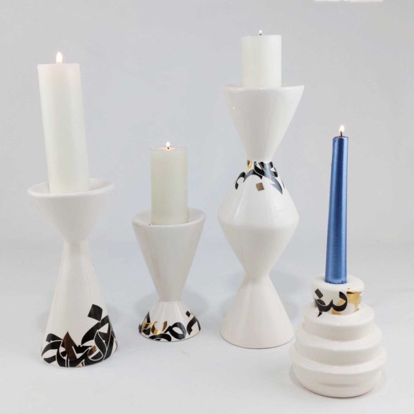 Calligraphy Candle Holder Set