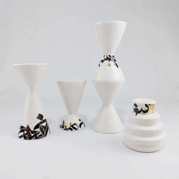 Calligraphy Candle Holder Set