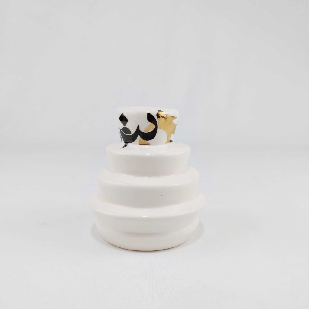 CALLIGRAPHY CANDLE HOLDER SET