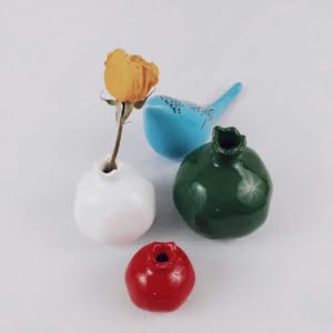 CERAMIC POMEGRANATES