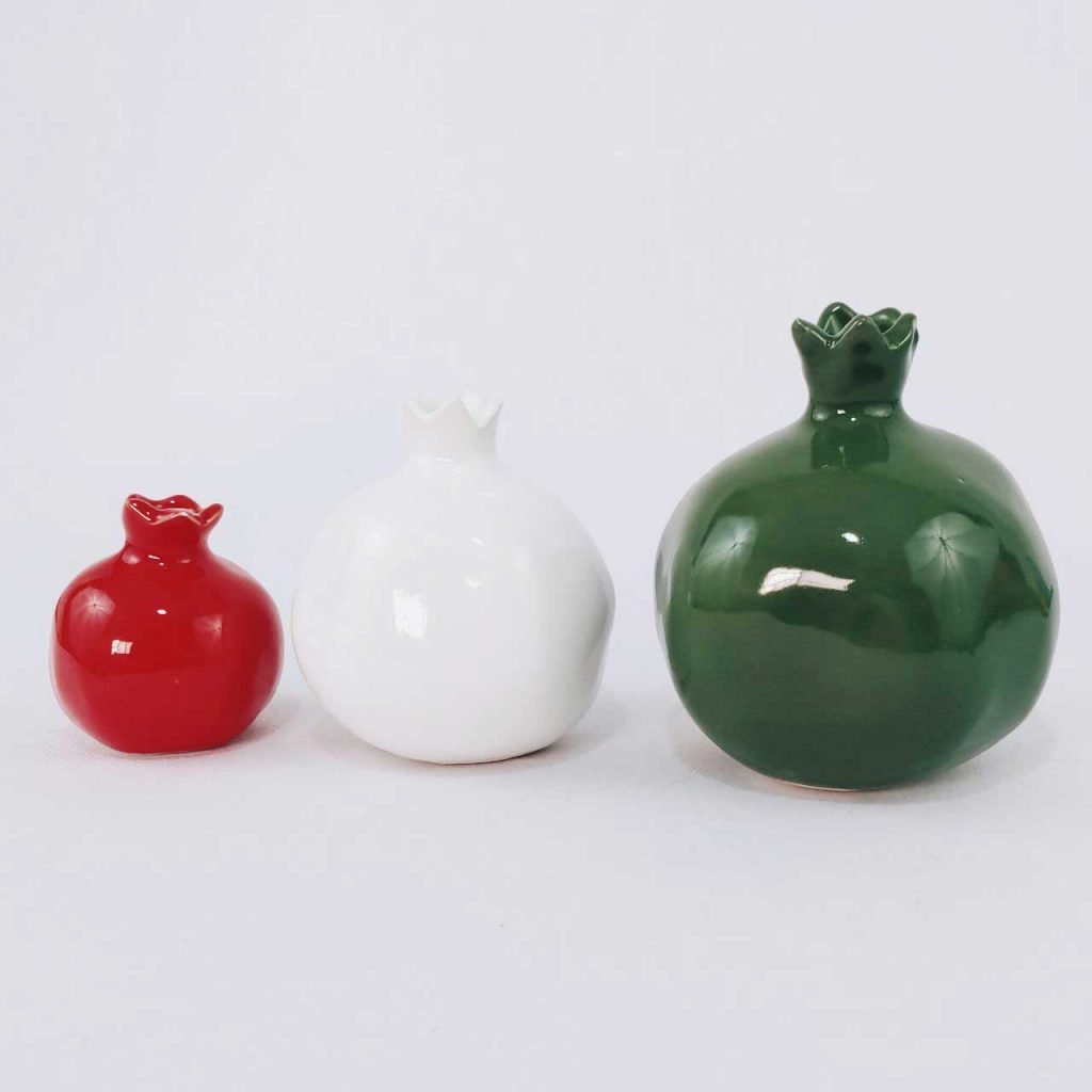 CERAMIC POMEGRANATES