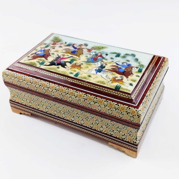 Chovgan Khatam Kari Jewellery Boxes