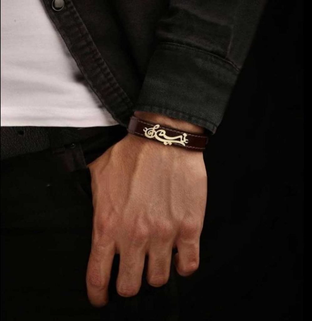 CUSTOM NAME LEATHER BRACELET