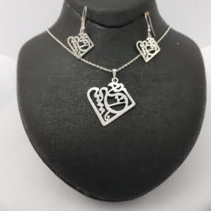 CUSTOM NAME NECKLACE & EARRINGS SET