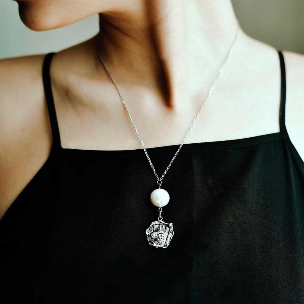 CYRUS SILVER COIN NECKLACE