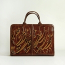 Calligraphy Art Leather Briefcase