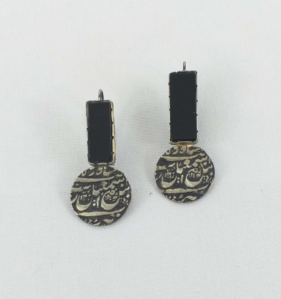 Calligraphy Silver Earrings