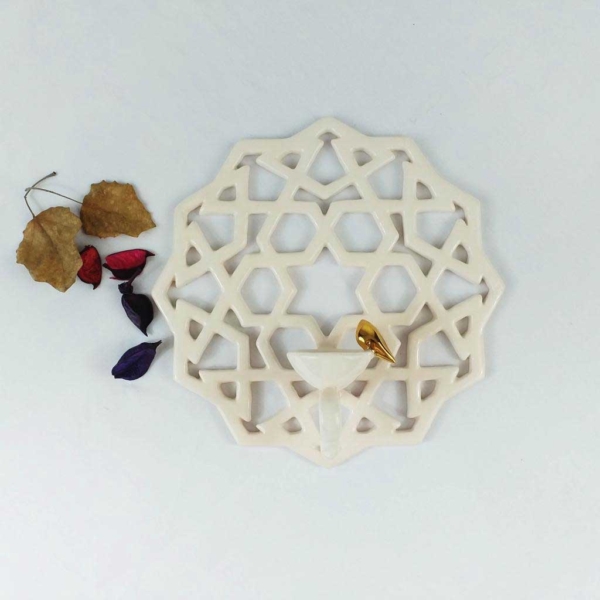 Pine Model Ceramic Candle Holder