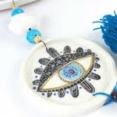 Ceramic wall hanger with acrylic painting