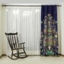 Curtain With Vase Design