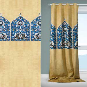 Curtains With Altar Tile Design